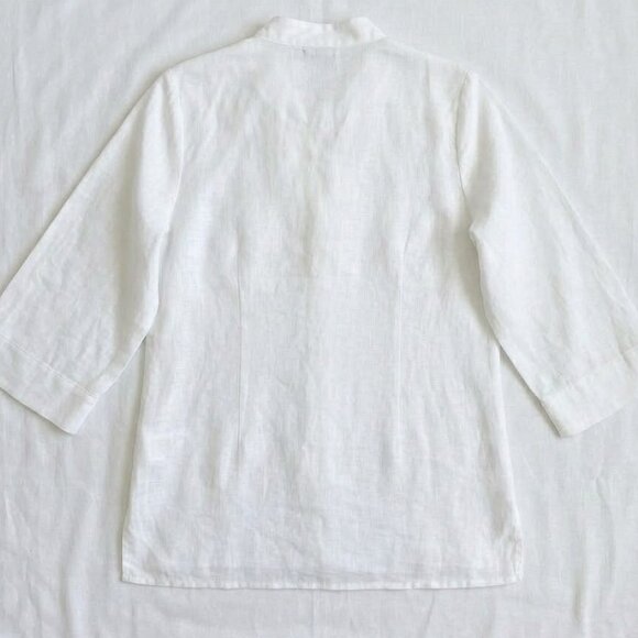 NWT Peck & Peck Weekend White Embroidered Boho Tunic XL - Picture 10 of 14